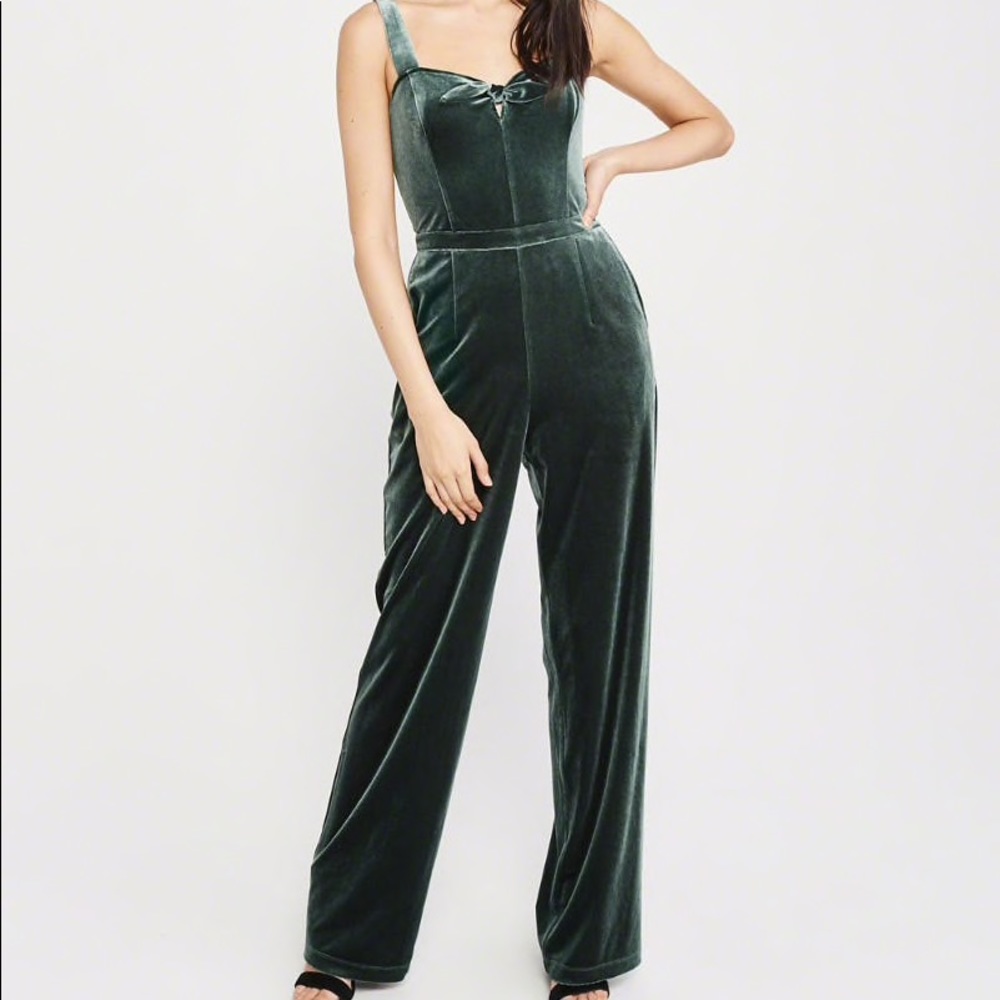 Emerald Velvet Jumpsuit